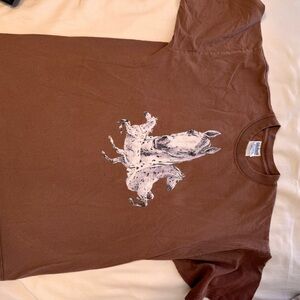 Vintage Gildan Ultra Cotton Brown Horse Graphic Tee Unisex Men’s Women’s XL
